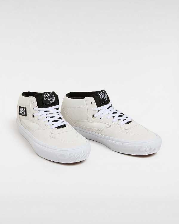 White Men Vans Half Cab Skate Shoes NZ | VN6530217