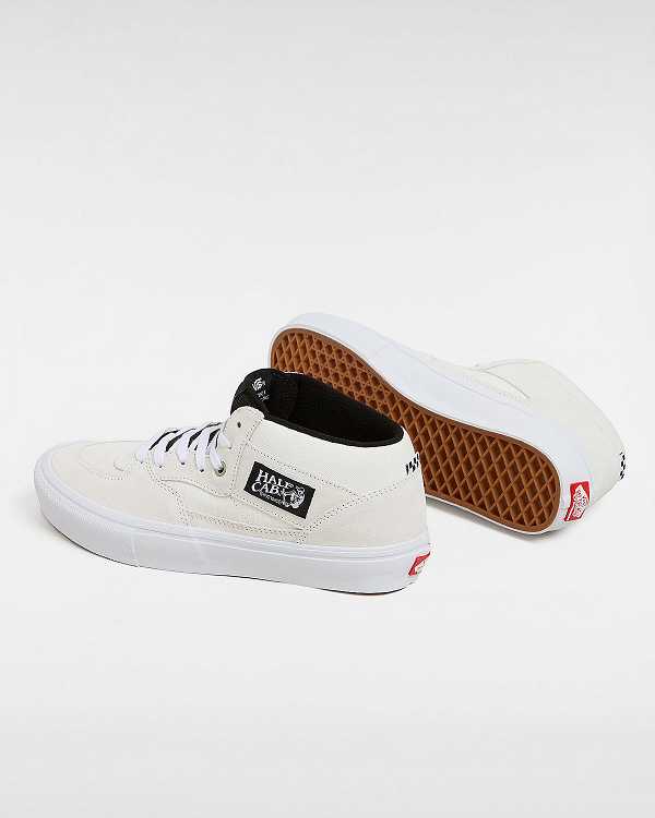 White Men Vans Half Cab Skate Shoes NZ | VN6530217