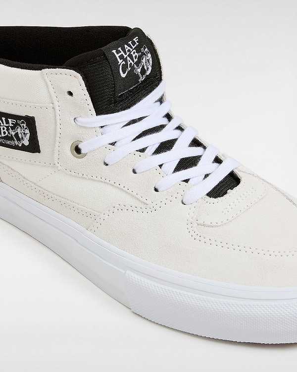 White Men Vans Half Cab Skate Shoes NZ | VN6530217