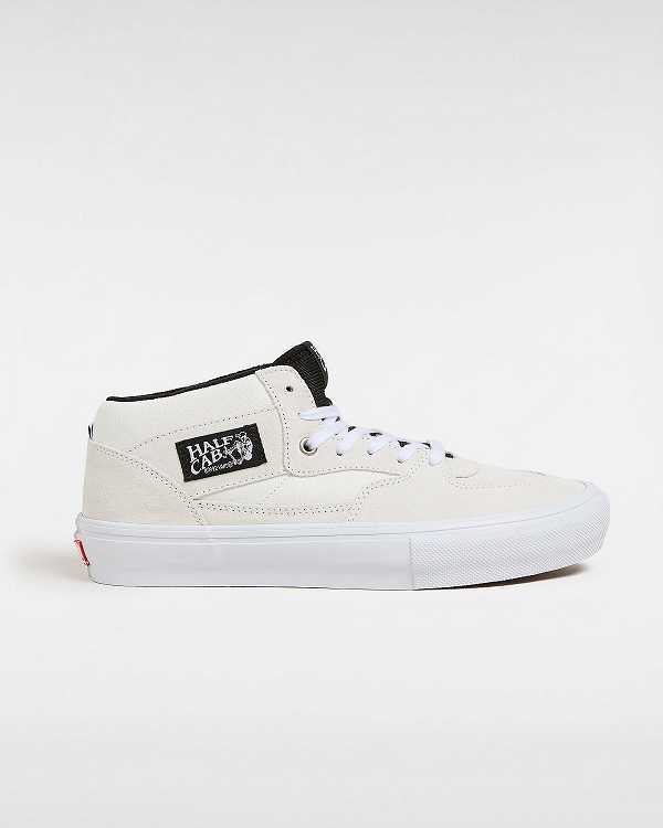 White Men Vans Half Cab Skate Shoes NZ | VN6530217