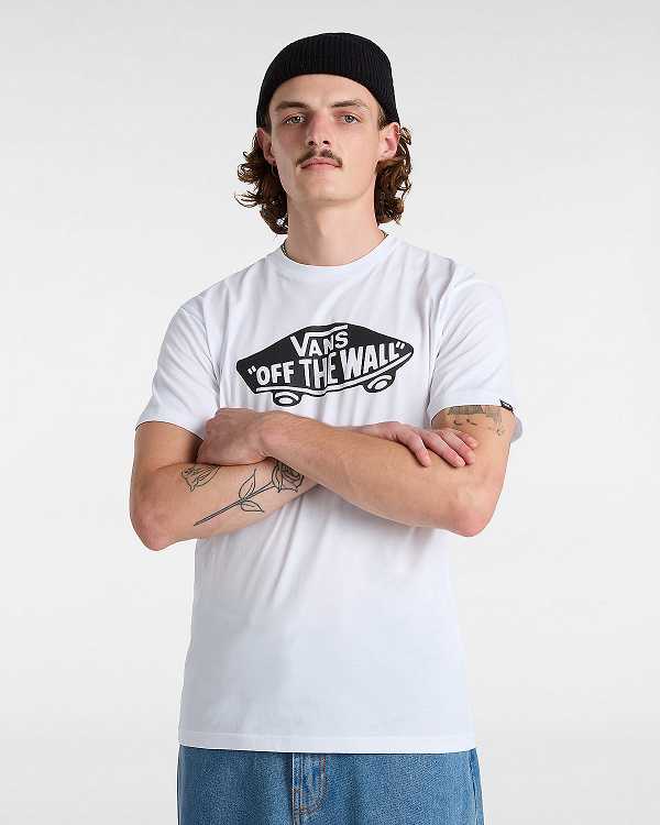 White Men Vans OTW Classic Front T Shirts NZ | VN3514802