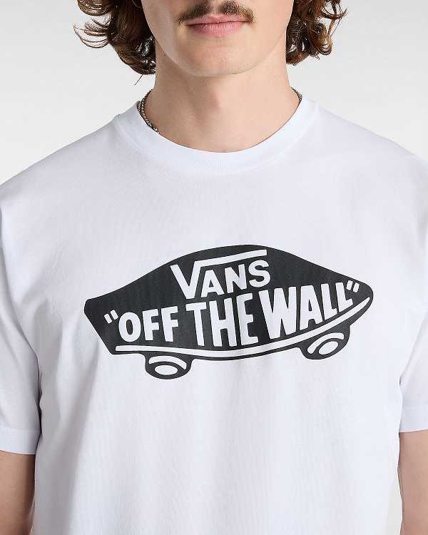 White Men Vans OTW Classic Front T Shirts NZ | VN3514802