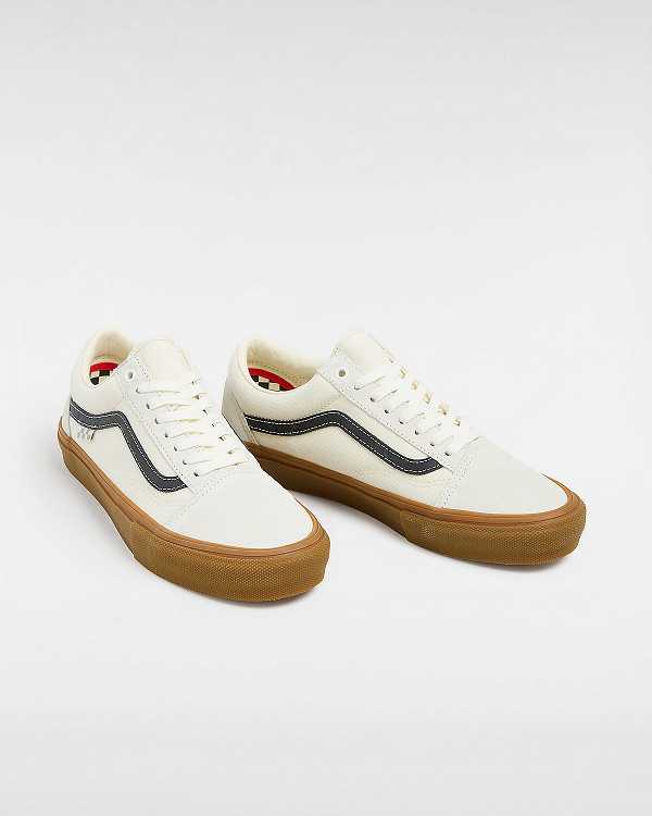 White Men Vans Old Skool Skate Shoes NZ | VN9126074