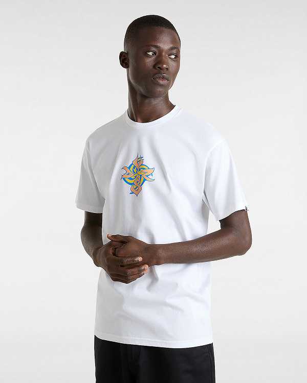 White Men Vans Orbits T Shirts NZ | VN8753910