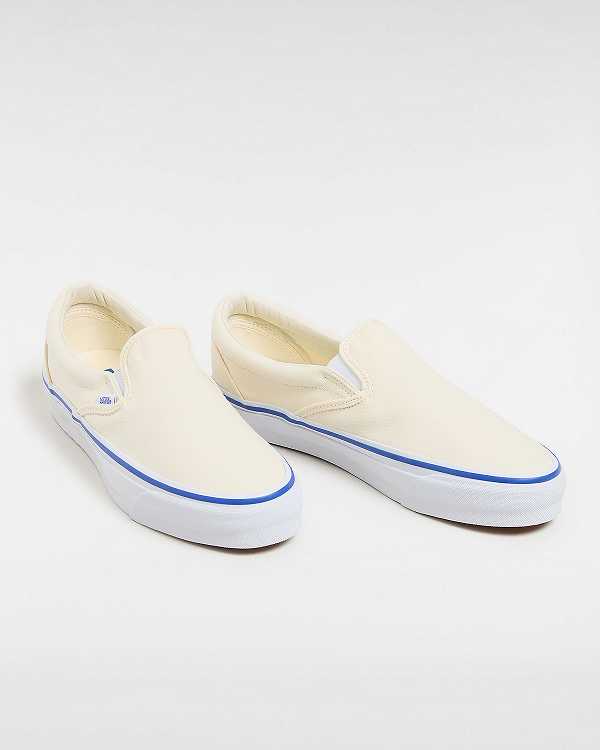 White Men Vans Premium 98 Slip On Shoes NZ | VN2473659