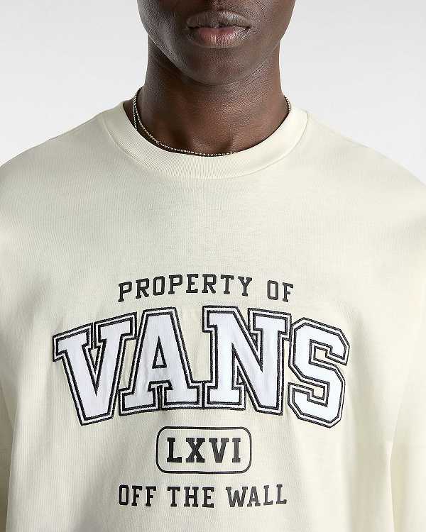 White Men Vans Property Of Long Sleeve T Shirts NZ | VN2756908