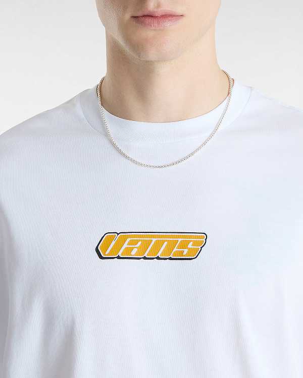 White Men Vans Retro V T Shirts NZ | VN2648307