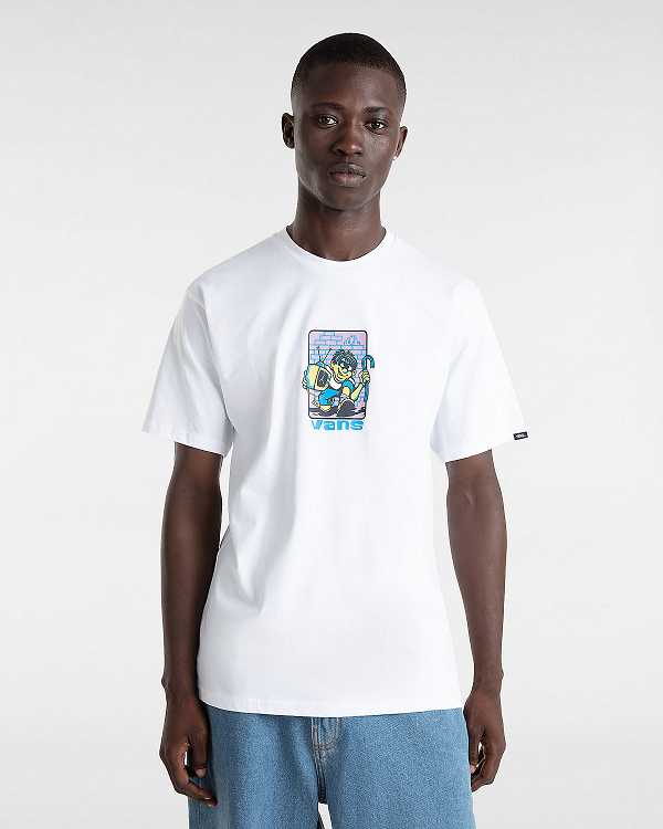 White Men Vans Robbie T Shirts NZ | VN7581306