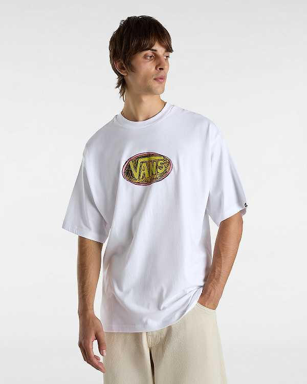 White Men Vans Scribblex T Shirts NZ | VN3687920