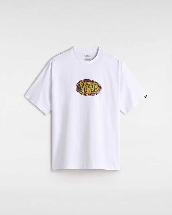 White Men Vans Scribblex T Shirts NZ | VN3687920