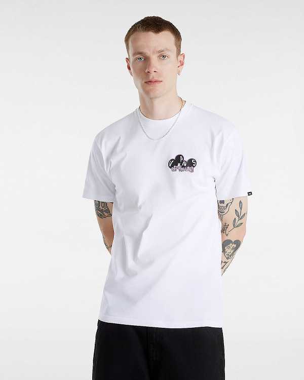 White Men Vans Scuttle T Shirts NZ | VN7096358