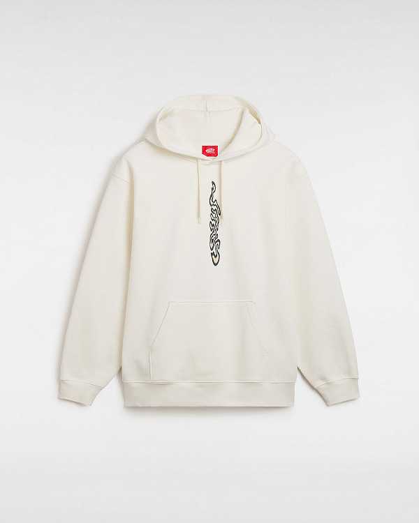 White Men Vans Skate Blurb Hoodie NZ | VN2980153