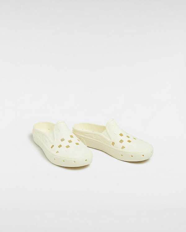 White Men Vans Slip-On TRK Mules NZ | VN6174089