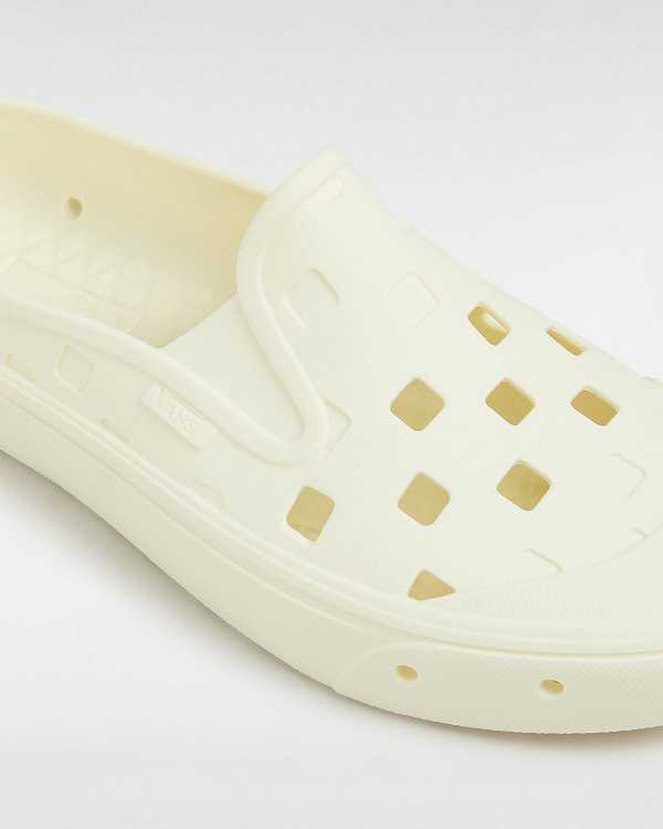 White Men Vans Slip-On TRK Mules NZ | VN6174089