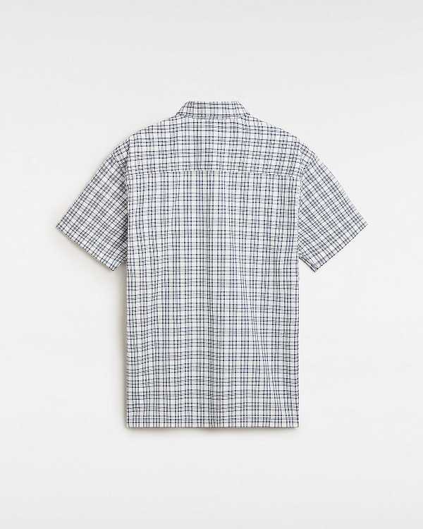 White Men Vans Wilshire Mini Plaid Shirts NZ | VN1087634