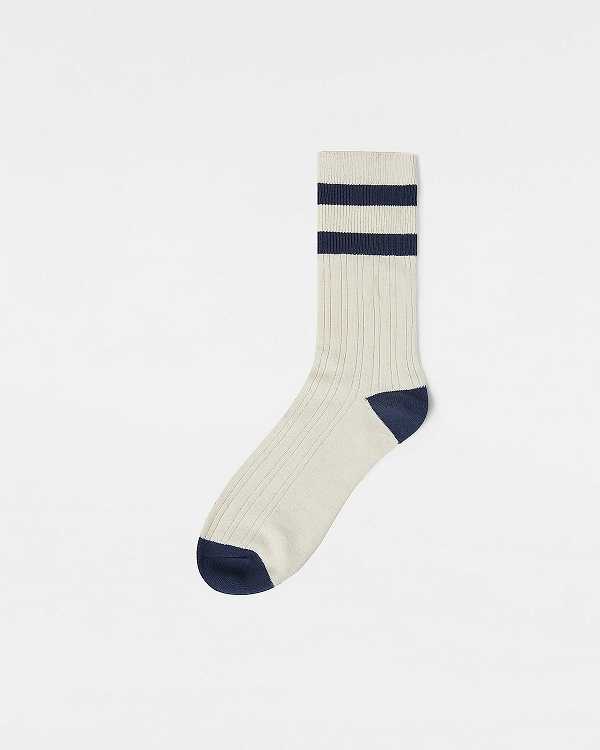 White Unisex Vans Classic Crew (1 Pair) Socks NZ | VN3847029