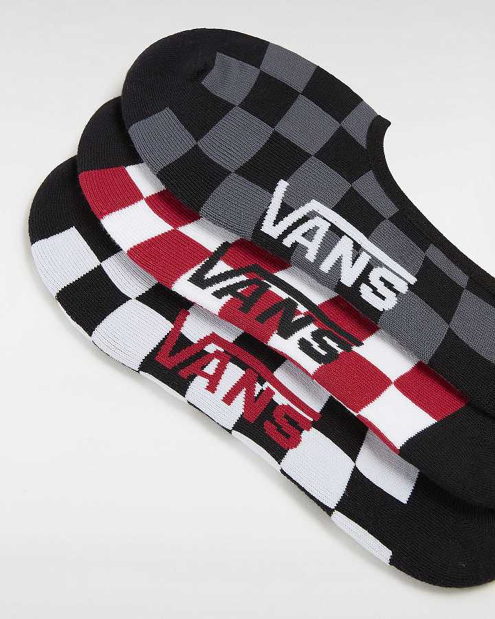 White Unisex Vans Classic No Show (3 pairs) Socks NZ | VN4697132