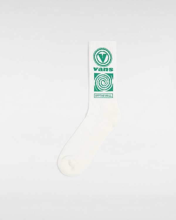 White Unisex Vans Faster Crew (1 pair) Socks NZ | VN8395714