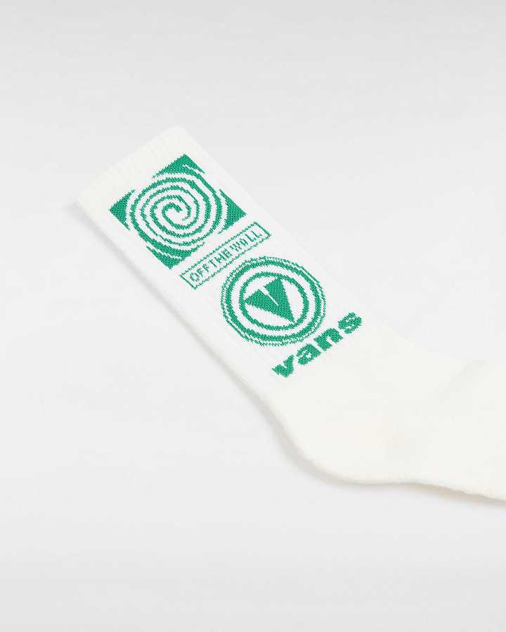 White Unisex Vans Faster Crew (1 pair) Socks NZ | VN8395714