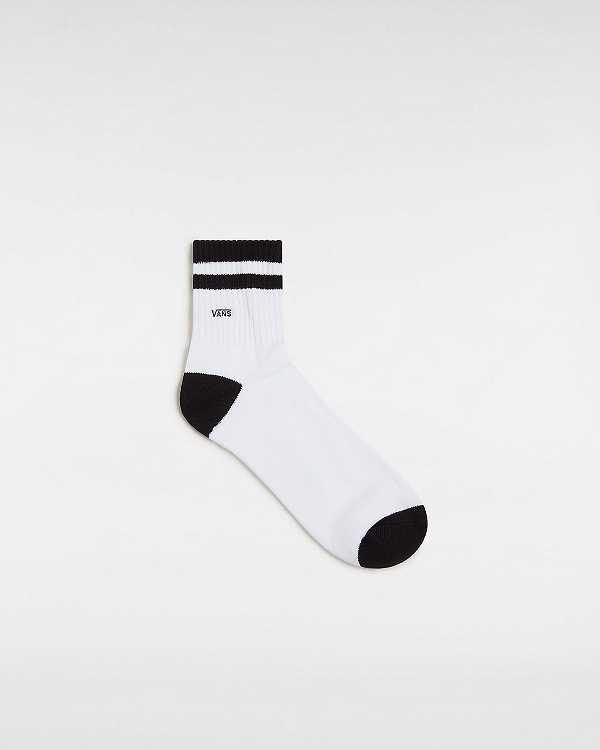 White Unisex Vans Half Crew (1 Pair) Socks NZ | VN3751289