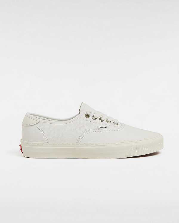 White Women Vans Authentic Lux Leather Shoes NZ | VN6472381