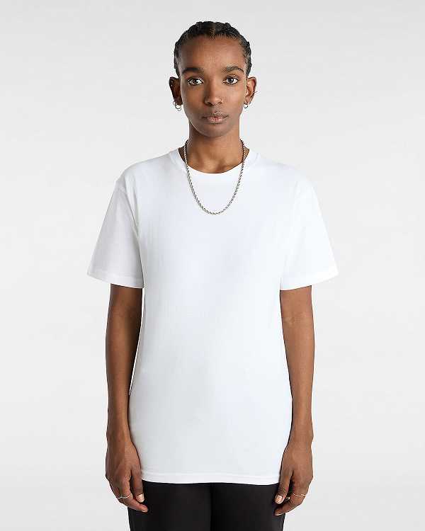 White Women Vans Basic T Shirts NZ | VN0451263