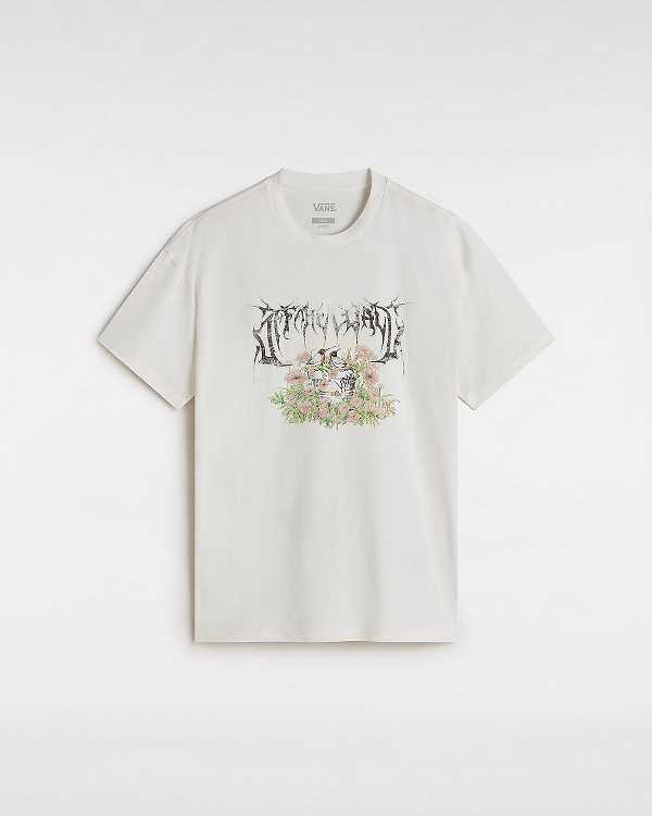 White Women Vans Birdbath T Shirts NZ | VN2695173