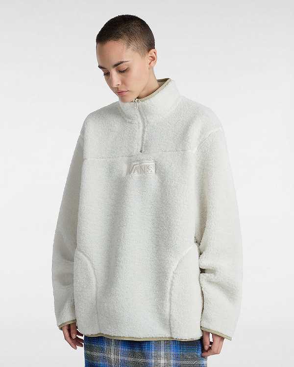 White Women Vans Boxed Sherpa Fleece NZ | VN8643075