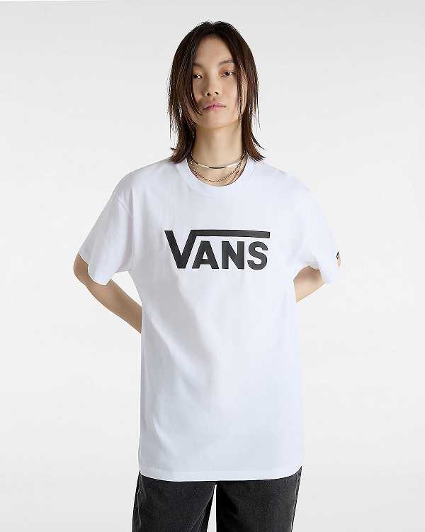 White Women Vans Classic T Shirts NZ | VN1084927