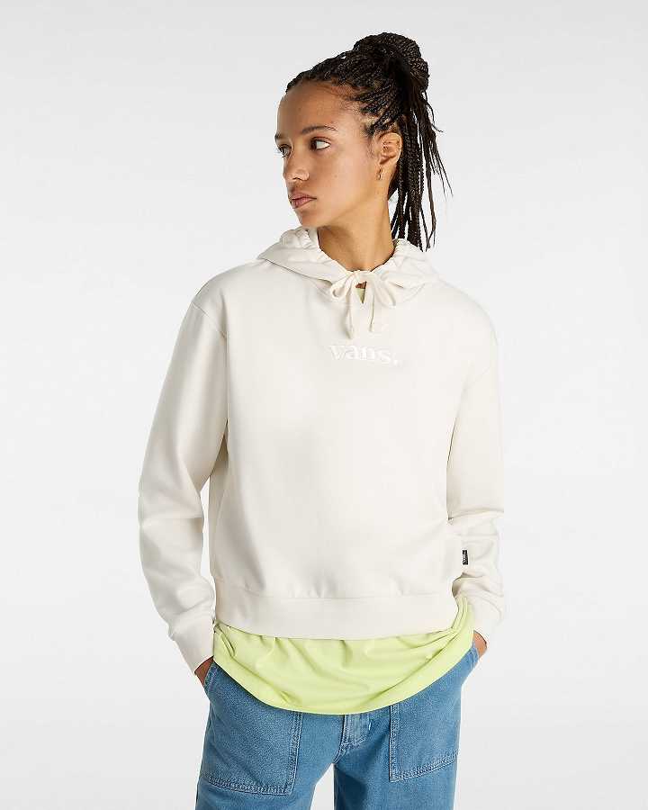 White Women Vans Essential Relaxed Fit Hoodie NZ | VN3647025