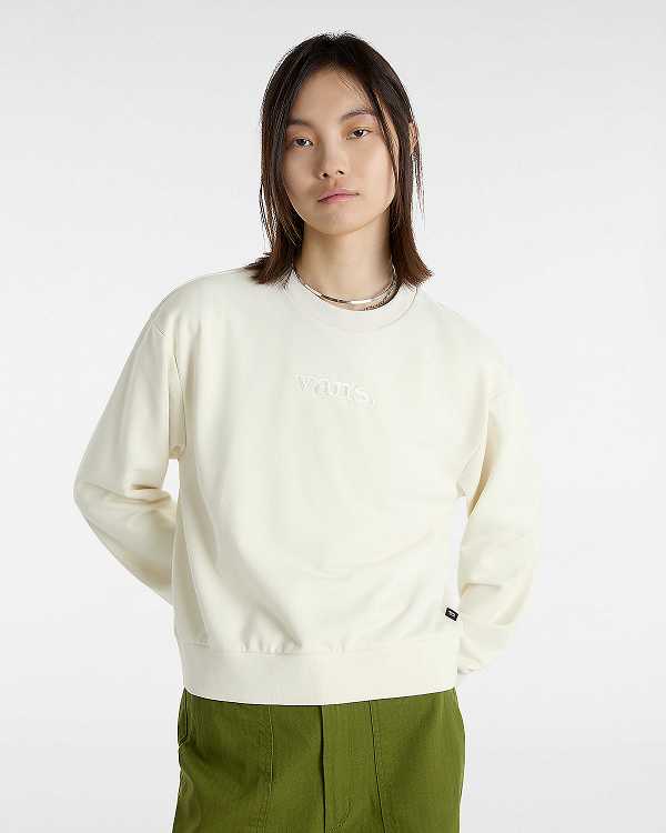 White Women Vans Essential Relaxed Fit Sweatshirt NZ | VN8013264