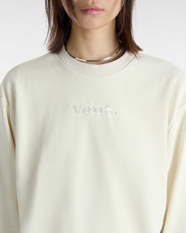 White Women Vans Essential Relaxed Fit Sweatshirt NZ | VN8013264