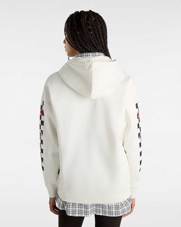 White Women Vans Foliage Boyfriend Fit Hoodie NZ | VN6195837