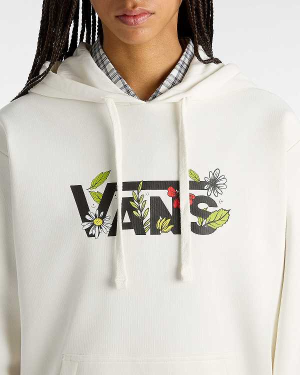 White Women Vans Foliage Boyfriend Fit Hoodie NZ | VN6195837