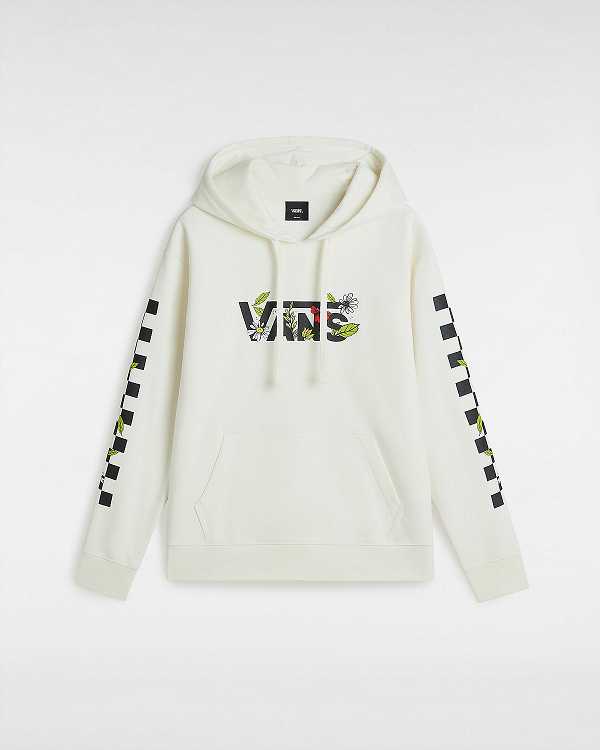 White Women Vans Foliage Boyfriend Fit Hoodie NZ | VN6195837