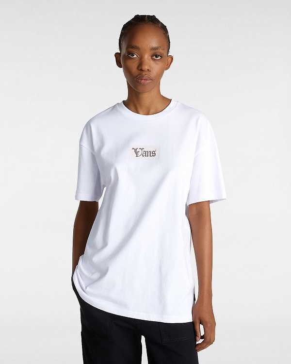 White Women Vans Garden T Shirts NZ | VN6289015