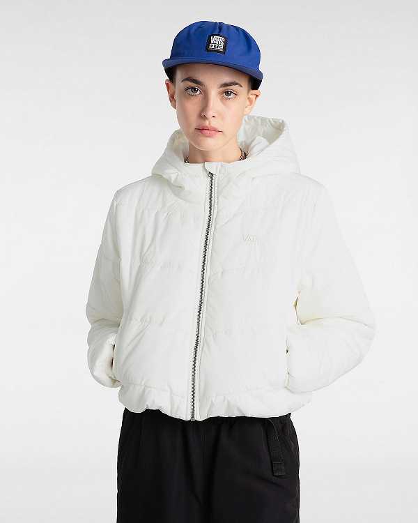 White Women Vans MTE Foundry Crop Jacket NZ | VN9265814