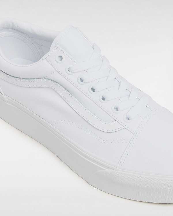 White Women Vans Old Skool Platform Shoes NZ | VN8195237