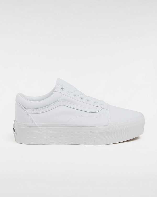 White Women Vans Old Skool Platform Shoes NZ | VN8195237