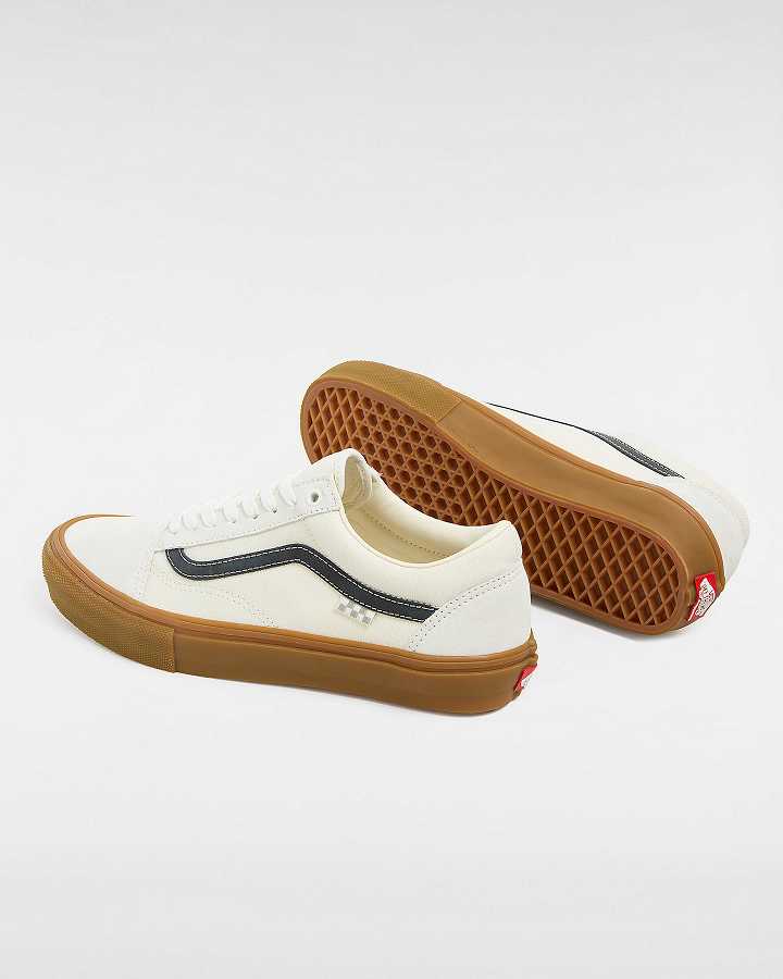 White Women Vans Old Skool Skate Shoes NZ | VN6280914