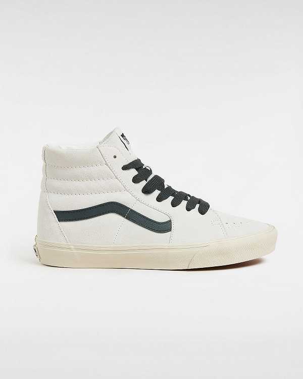 White Women Vans Sk8-Hi Oversized Laces Skate Shoes NZ | VN3428091