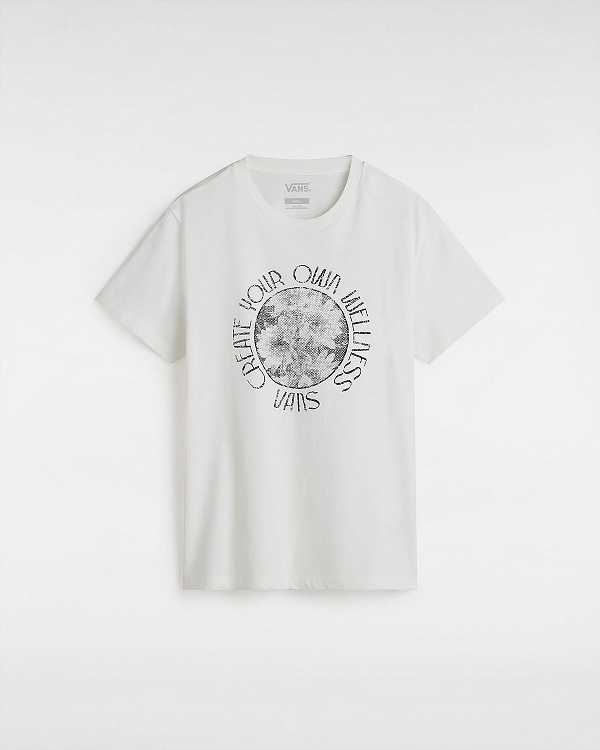 White Women Vans Wellness Boyfriend Fit T Shirts NZ | VN0285974