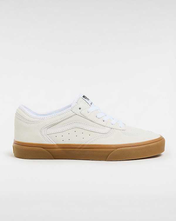 White / Beige Men Vans Rowley Classic Sneakers NZ | VN4716092