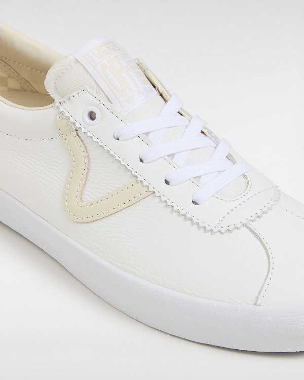 White / Beige Men Vans Skate Sport Sneakers NZ | VN2385914