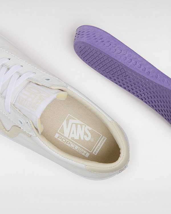 White / Beige Men Vans Skate Sport Sneakers NZ | VN2385914