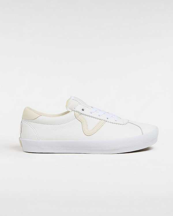 White / Beige Men Vans Skate Sport Sneakers NZ | VN2385914