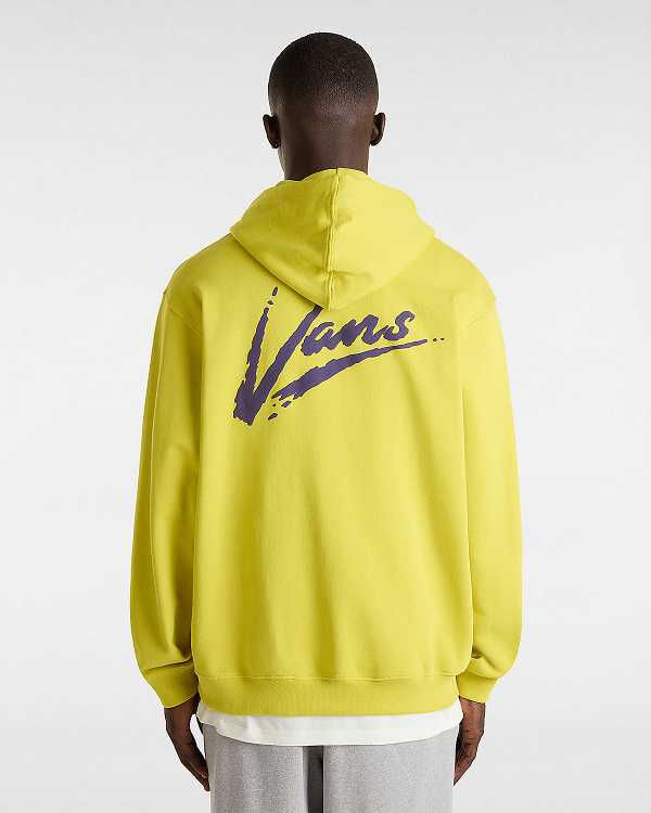 Yellow Men Vans Dettori Loose Hoodie NZ | VN2198670