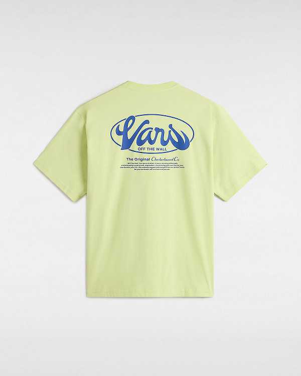 Yellow Men Vans Global Line T Shirts NZ | VN9436812