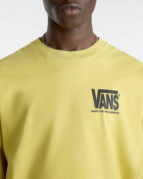 Yellow Men Vans MTE Warp Check Long Sleeve T Shirts NZ | VN0231846