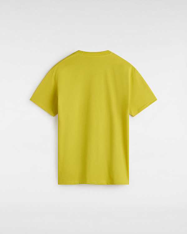 Yellow Men Vans Prankster T Shirts NZ | VN6890412